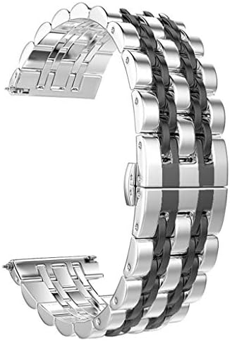 for Huawei Watch GT Replacement Band,Luxury Stainless Steel Quick Release Watchband Adjustable Wristband Strap Bracelet for Huawei Watch GT Replacement Women Men jinjiums