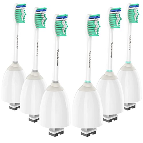 Toptheway Replacement Sonicare Toothbrush heads, Brush heads for Philips Sonicare E-Series HX7022/66, 6 Count,