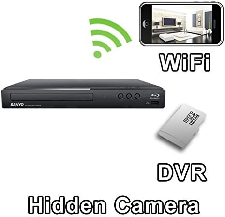 PalmVID WiFi DVD Blu Ray Player Hidden Camera Spy Camera with Live Video Viewing