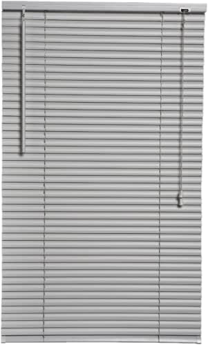 Funky Gadgets Grey PVC Venetian Blind 105 W x 150 L Easy Fit