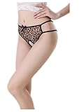Generic 3-Pack Women Crotchless Panties Thong G-string (3-Pack Style A:Gray Leopard+Brown Leopard+Camouflage)