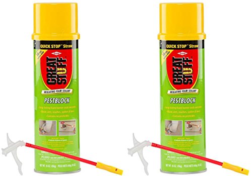 Great Stuff 16 Ounce. Pestblock Insulating Foam Sealant with Quick Stop Straw (2-Pack)