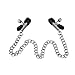 Joygrace® Adjustable Silver Sex Beginner Nipple Clamps Chains Tweezers Sex Toy Adults Restraints Sexual Toys---Slave Games