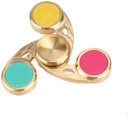 Phevos spinner fidget toys,Ultra Durable High Speed fidget spinners Precision brass material Stress Reducer,Rotate for 5-8min(3color copper）