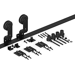 CCJH 42" Bi-Folding Sliding Barn Door Hardware Kit