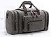 Canvas Duffel Bag, Aidonger Vintage Canvas Weekender Bag Travel Bag Sports Duffel with Shoulder Strap (Gray)