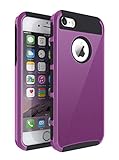 Deegotech IPhone 5 Case, Slim Fit Protection Case Shockproof Hard Rugged Ultra Protective Back Rubber Cover With Dual Layer Impact Protection