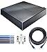 SiliconDust HDHomeRun Connect Duo HDHR5-2US Dual Tuner Bundle with Blucoil 2-Way TV Coaxial Cable Splitter and 5-Pack of Reusable Cable Ties