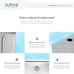 ZUHNE Modena Undermount Kitchen Sink, 16-Gauge
