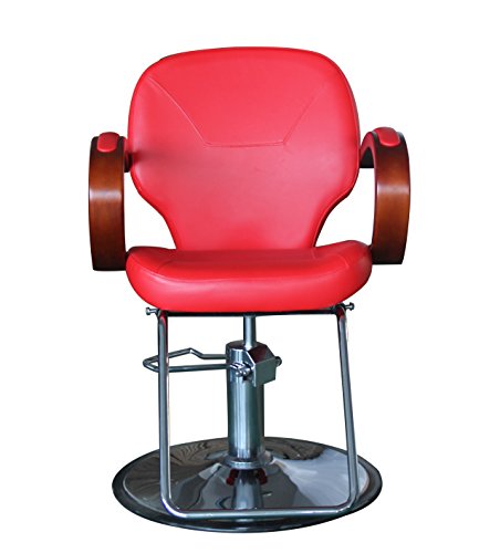 Eastmagic Beauty Salon Chair Stations Furniture Equipment (Red)