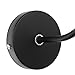 Jeteven Metal 1-light Wall Sconce Lamp Shade Industrial Gooseneck Barn Light Fixtures for E27 Bulb, Black
