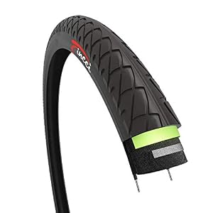 Fincci 26 x 1.95 Inch 50-559 Slick Tyre with 3mm Antipuncture Protection for Road Mountain Hybrid Bike Bicycle