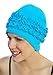 Gathered Retro Swim Turban | Bathing Cap | Vintage Swimming Hat