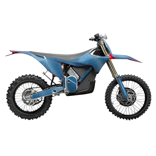 Glossy Glitter Stark Varg MX 2023-2025 Graphics Kit Wrap - Solid Blue - Varg MX…