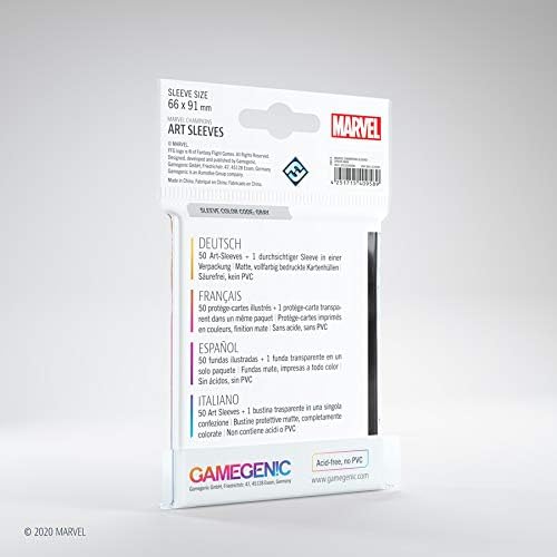 Gamegenic , Fantasy Flight Games - Marvel Champions: Official Art Sleeves: Spider Man - Card Game , 66 x 91mm - Image 3