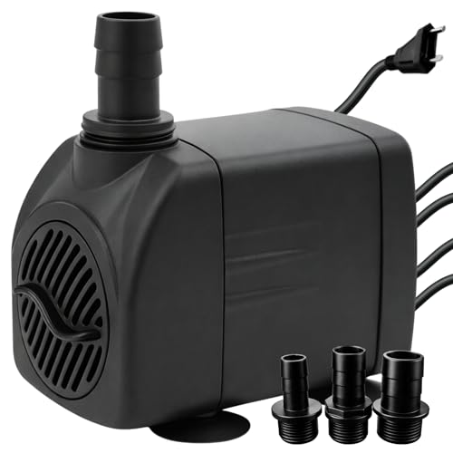 Bomba Submersa 2000L/h 2m Lagos Recalque Fontes Aquários Cascata Chafariz Motor Água Doce Salgada Marinho Fonte Hidroponia Aquaponia 220V