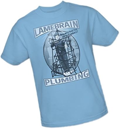 Lamebrain Plumbing -- The Three Stooges Adult T-Shirt, XX-Large