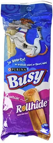 Purina Busy Rollhide Chew Treat - For Large Dogs - 2 Count Treats Per Package - Net Wt. 6 Oz (170 G) Per Package - Pack Of 2