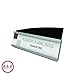 Deflecto Interior Image Nameplate Sign Holder, Silver and Black, 8-1/2” x 2” (89105)