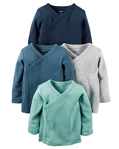 Carter s baby boys 4-pack cotton kimono tees (3 months)…