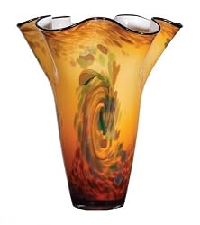 OK Lighting 11.0 Inch RNUM-Inch Decorative Glass Vase