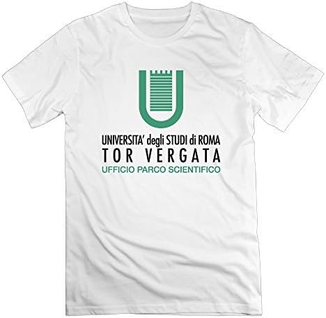 ZHAOWAN White Medium University Of Rome Tor Vergata Pre-cotton Men's Make Custom Tees