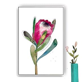 Framed Canvas Wall Art for Living Room, Bedroom Abstract House Canvas Prints for Modern Home Decoration Ready to Hang - 16"x24" inches