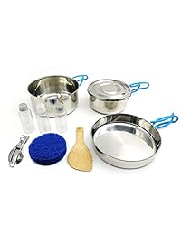 Camping Utensilios de cocina, acero inoxidable Mes