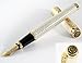 Jinhao New Pretty Golden Dragon Red Crystal Eyes Fountain Pen Smooth Writing with Push in Style Ink Converter