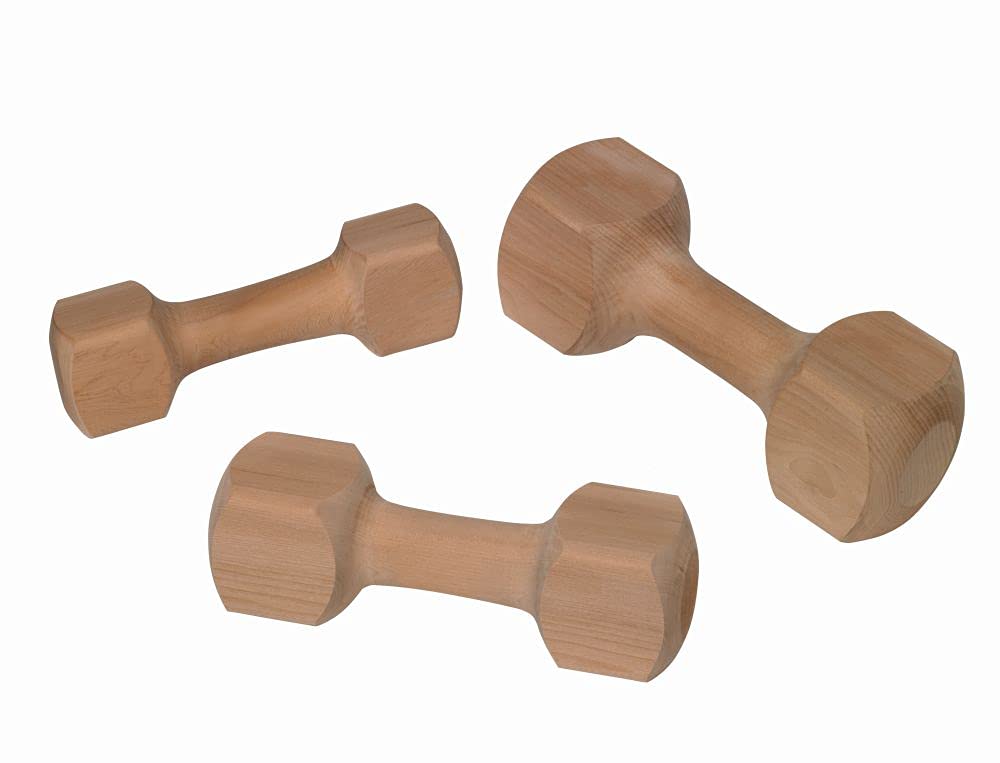 Nobby Wooden Dumbbell Fetch Toy, 1000 g, All Breed Sizes