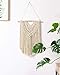Mkono Macrame Wall Hanging Boho Home Decor Chic Bohemian Woven Decoration Birthday Gift for Bedroom Living Room Bathroom Nursery Dorm, 17