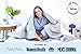 LUNA Weighted Blanket (17 lbs - 60x80 - Queen Size) - Organic Cooling Cotton & Premium Glass Beads - Designed in USA - Heavy Cool Weighted Blanket for Hot & Cold - Kids or Adult - Grey