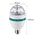 XUNATA 2-Pack Rotating LED Strobe Bulb RGB Multi Changing Color Crystal Stage Light, E27