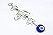 Blue Evil Eye with Lucky Elephant Decoration Hanging Ornament for Protection (with a Betterdecor Pouch and Key Ring)-009
