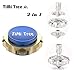 Brass Blue 2 in 1 Spinning Top Fidget Spinner, Figit Spinner, Spinner Fidget Toy For Small Birthday Christmas Cool Gifts For 8 9 10 11 12 13 Years Old Boys Girls, Games for Teenagers Adults
