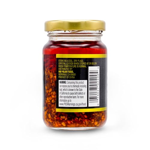 POLAR CRUNCHY GARLIC CHILI SAUCE 4.03OZ (PACK OF 1), EXTRA CRISPY CHILI OIL, SAVORY UMAMI TOPPING, GOOD ON EVERYTHING, GOURMET HOT SAUCE, SAVORY CONDIMENT, VEGAN FRIENDLY, GOURMET HOT SAUCE, NO MSG, CHILI CRISP
