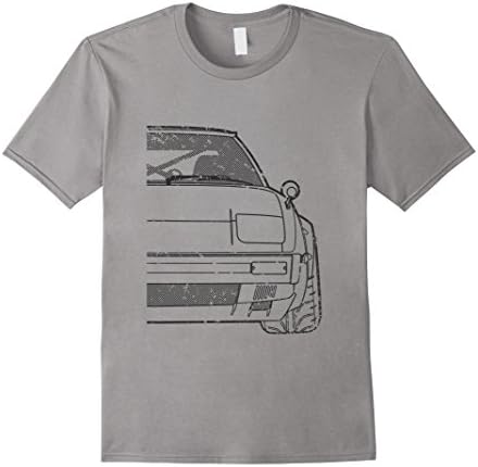 Mens Rotary First Gen RX Race Car Stealth Tshirt Large Slate