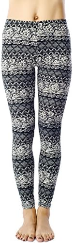 Women's Printed Leggings -Soft and Comfortable Pants With Fashion Patterns- 4 Sizes and 24 Designs