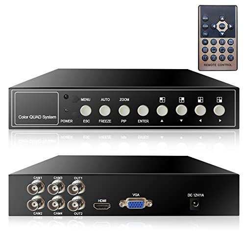 4 Channel 1080P HD Video Quad Video Processor Video