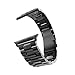 U191U Band Compatible with Apple Watch 38mm 42mm Stainless Steel Wristband Metal Buckle Clasp iWatch 40mm 44mm Strap Replacement Bracelet for Apple Watch Series 4/3/2/1 Sports Edition(Black, 42MM)