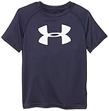Under Armour Little Boys' Big Logo Short Sleeve T-Shirt, Midnight Navy, 5