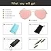 YuFalling Polarized Aviator Sunglasses for Men and Women (gold frame/pink lens, 58)