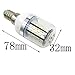 Pack 2,E14 LED Light Bulb 12V-24V AC/DC 3.5W 380 Lumen 78PCS 3014 SMD Explosion proof Daylight Light Candle Lights(Warm White 2700K - 3200K)