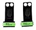 Bear KompleX 2 Hole Leather Hand Grips for Workouts, Pull-ups, Weightlifting, WOD Gymnastics, Crosstraining Palm Grips with Wrist Wraps, Hand Protection from Rips and Blisters,1 Pair