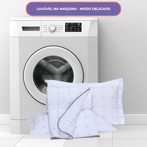 Cobre Leito Valence Hipercal 400 Fios Matelado Toque Percal (Branco, Casal King) | Hipoalergênico