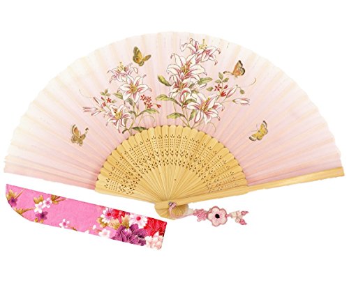Wise Bird Chinese Fan Japanese Folding Hand Fan, Vintage Retro Style Fan 8