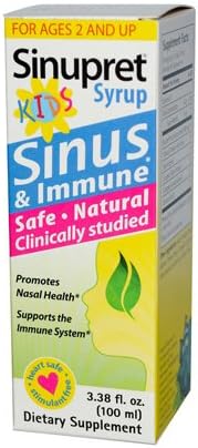 2 Packs of Sinupret Kids Syrup - 3.38 Fl Oz