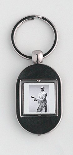 Magician with Glass Balls in Stage Makeup and Costume keychain
