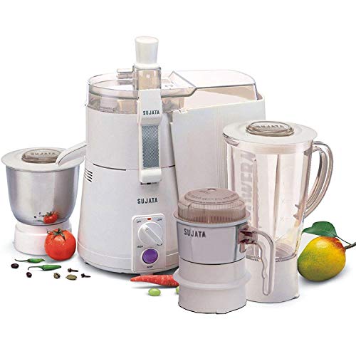 Sujata Powermatic Plus + CH 900Watt Juicer Mixer Grinder (White) Buy