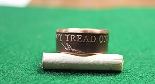 Ring, Don't Tread On Me Coin Ring, .999 Copper